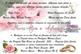 Convite casamento rosas e alianças